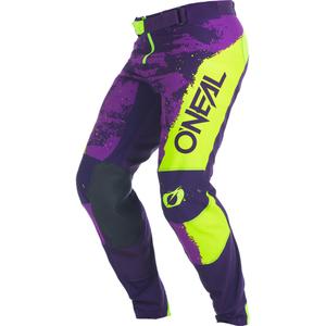 O'Neal Mayhem Paint krosinės kelnės violetinės-fluorescencinės geltonos