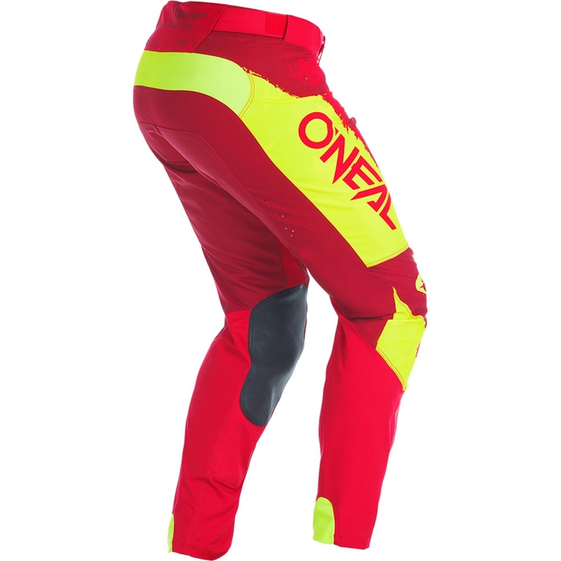 O'Neal Mayhem Paint raudonos-neoninės geltonos motokroso kelnės
