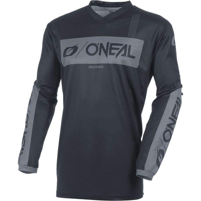 O'Neal Element Racewear motokroso marškinėliai juodi-pilki