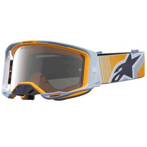 „Alpinestars Vision 8 Maven“ mėlynai oranžiniai motokroso akiniai