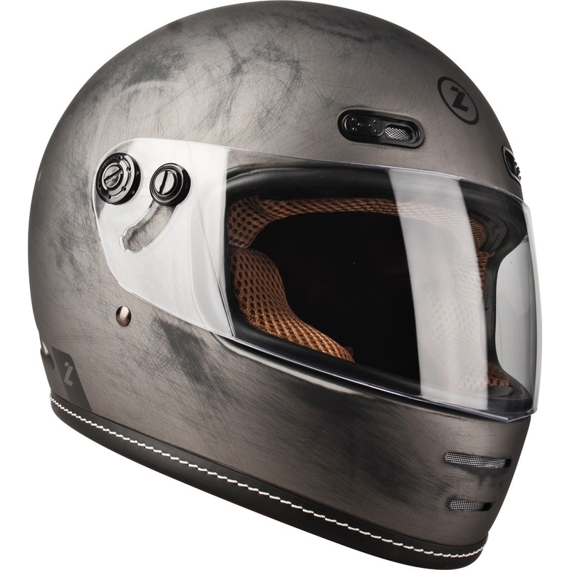 Integruotas motociklininko šalmas Lazer Oroshi Cafe Racer juodai rudas išpardavimas