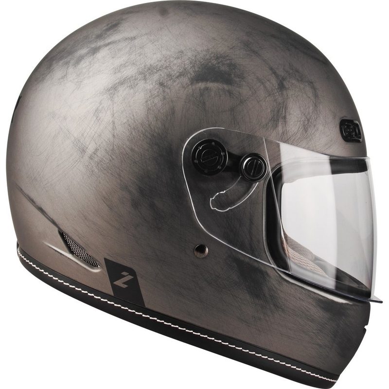 Integruotas motociklininko šalmas Lazer Oroshi Cafe Racer juodai rudas išpardavimas