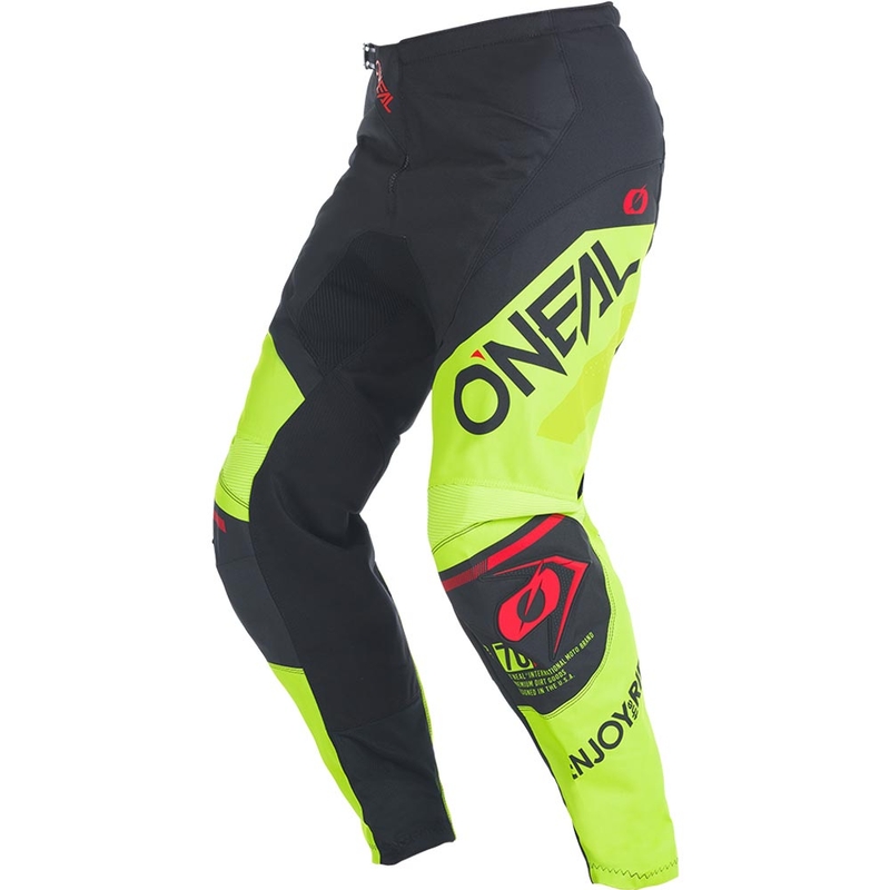 O'Neal Element Factor motokroso kelnės juodos-neoninės geltonos