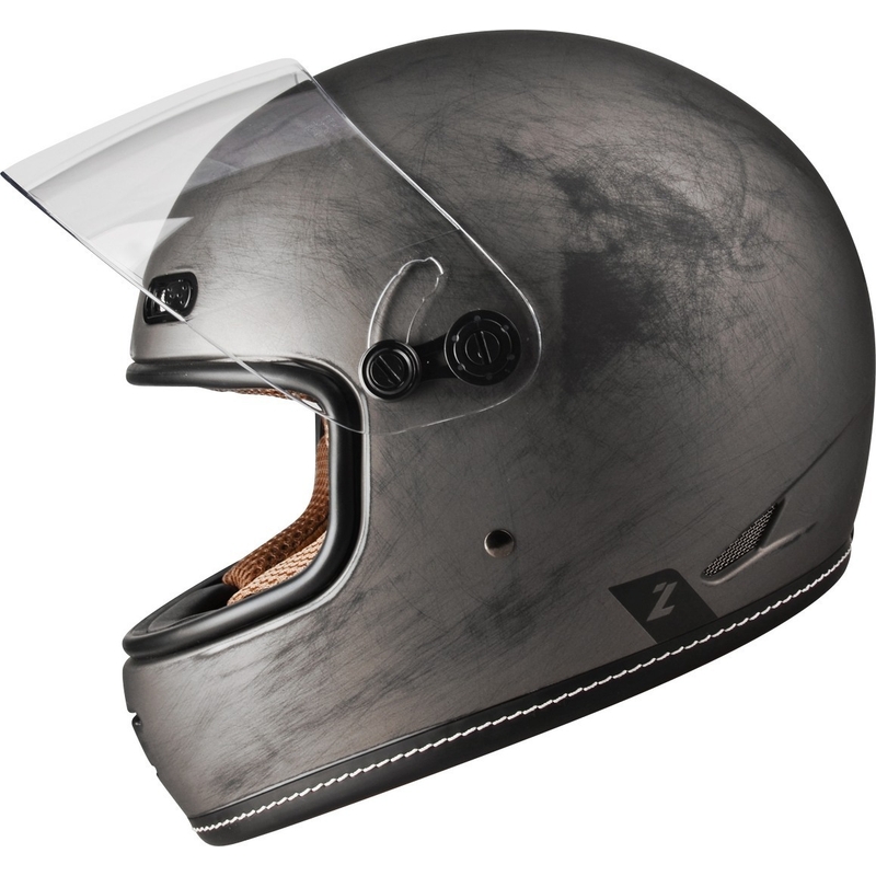 Integruotas motociklininko šalmas Lazer Oroshi Cafe Racer juodai rudas išpardavimas