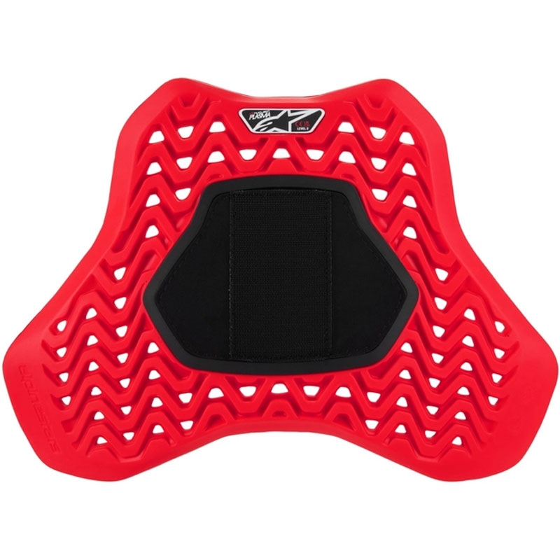 Alpinestars Nucleon Plasma Racing krūtinės apsauga su velcro raudona ir juoda