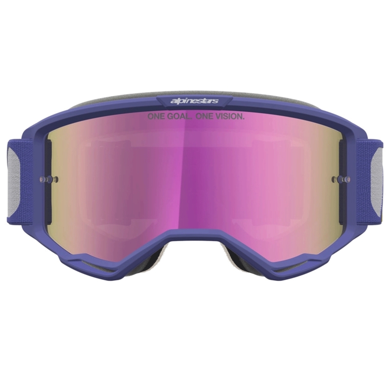 Alpinestars Vision 5 Drag motokroso akiniai raudoni-violetiniai