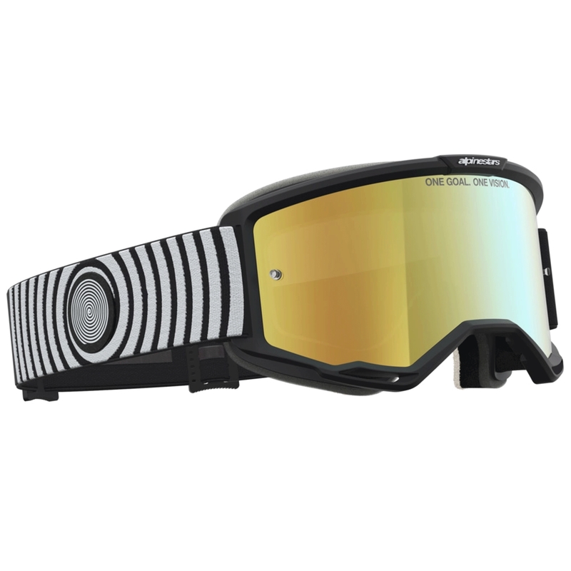 Alpinestars Vision 5 Hone motokroso akiniai juodi-balti