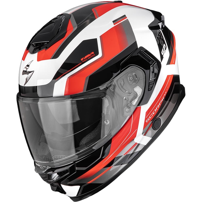 Scorpion EXO-GT SP Air Arkon uždaras motociklo šalmas, baltas-raudonas