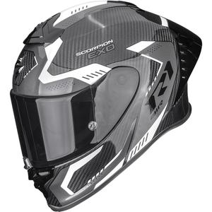 Scorpion EXO-R1 EVO II Air Propel uždaras motociklo šalmas, juodas-baltas