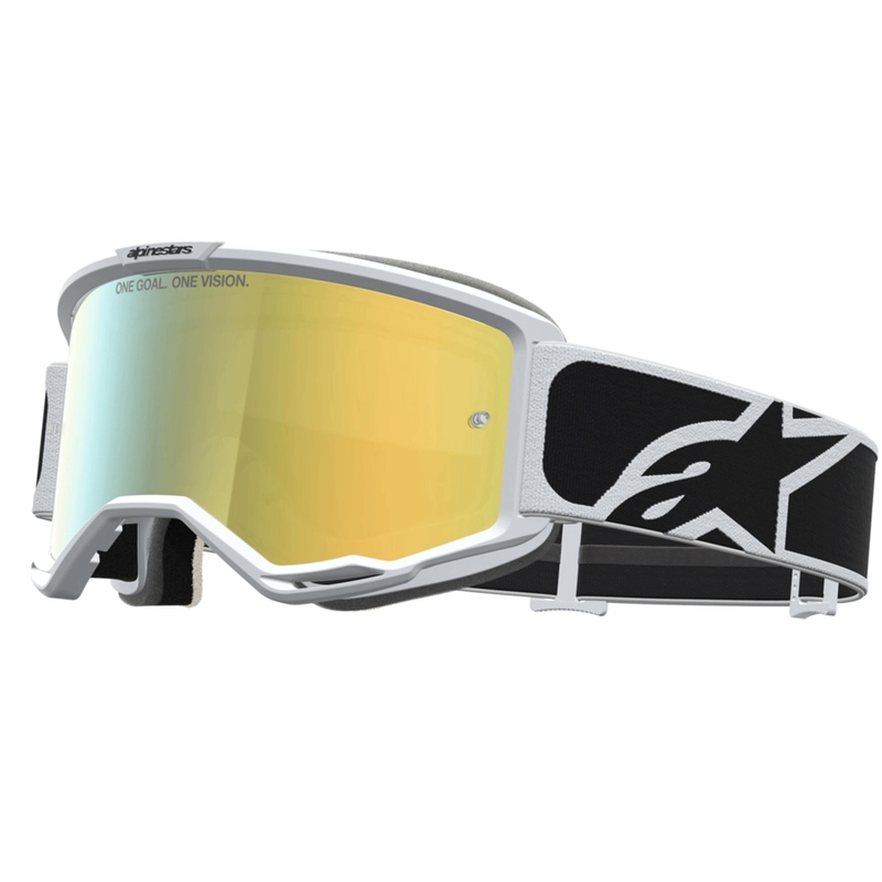 Alpinestars Vision 5 Rora motokroso akiniai juodi-balti