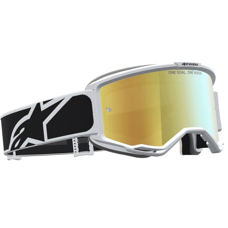 Alpinestars Vision 5 Rora motokroso akiniai juodi-balti
