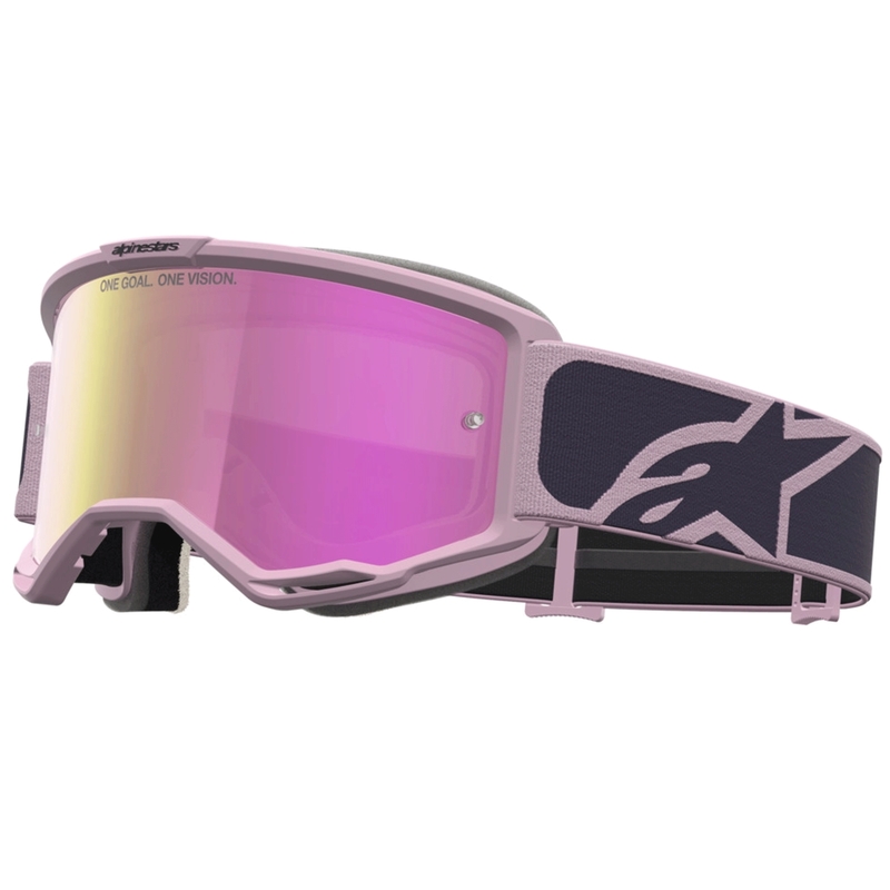 Alpinestars Vision 5 Rora motokroso akiniai tamsiai pilki-rožiniai