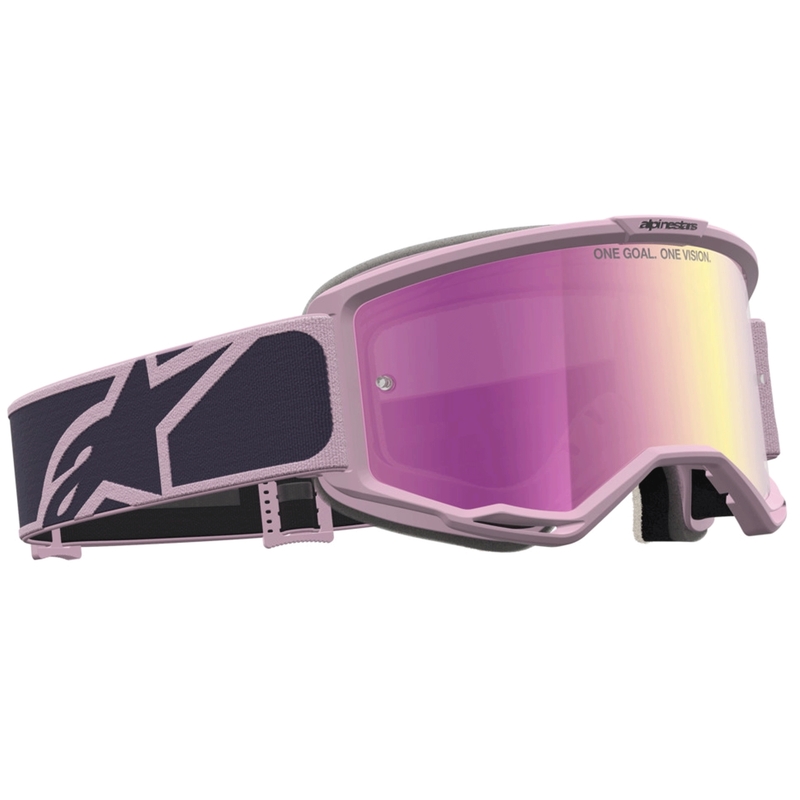 Alpinestars Vision 5 Rora motokroso akiniai tamsiai pilki-rožiniai