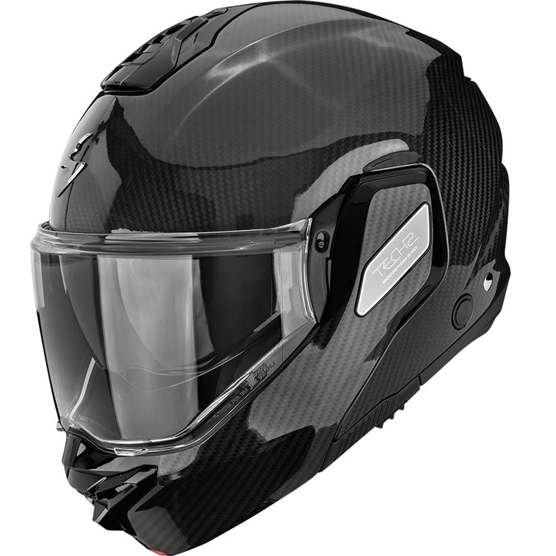 Scorpion EXO-TECH II Carbon Solid atlenkiamas motociklo šalmas, juodas