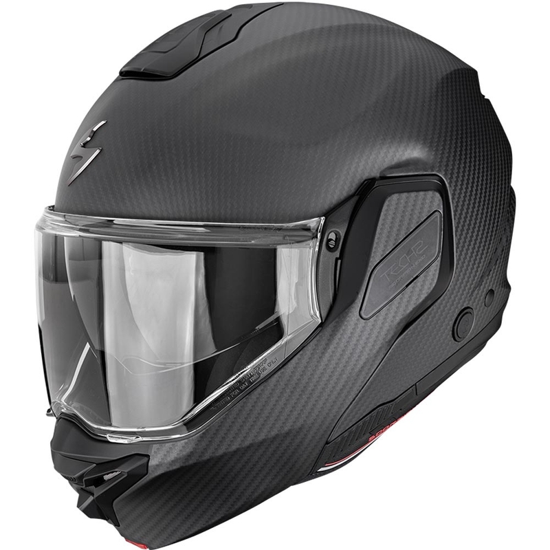 Scorpion EXO-TECH II Carbon Solid atlenkiamas motociklo šalmas, matinės juodos spalvos