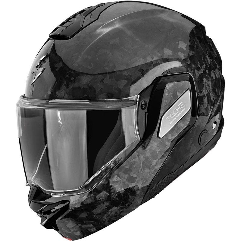 Scorpion EXO-TECH II Onyx Carbon atlenkiamas motociklo šalmas, juodas