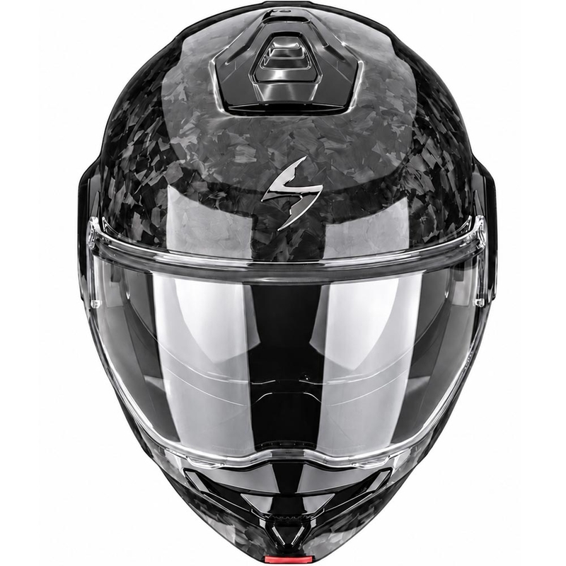 Scorpion EXO-TECH II Onyx Carbon atlenkiamas motociklo šalmas, juodas