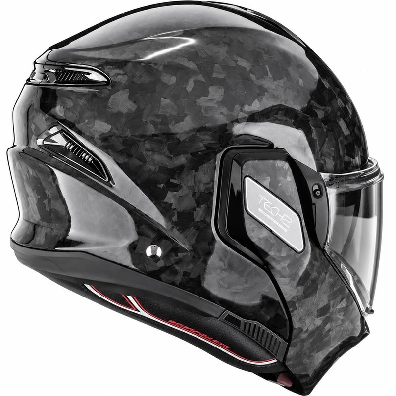 Scorpion EXO-TECH II Onyx Carbon atlenkiamas motociklo šalmas, juodas