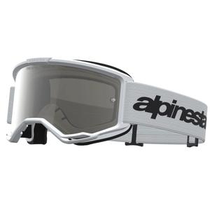 Alpinestars Vision 3 Wordmark motokroso akiniai, balti-juodi