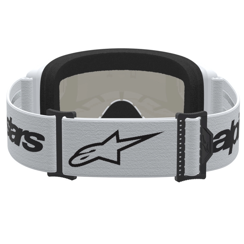 Alpinestars Vision 3 Wordmark motokroso akiniai, balti-juodi