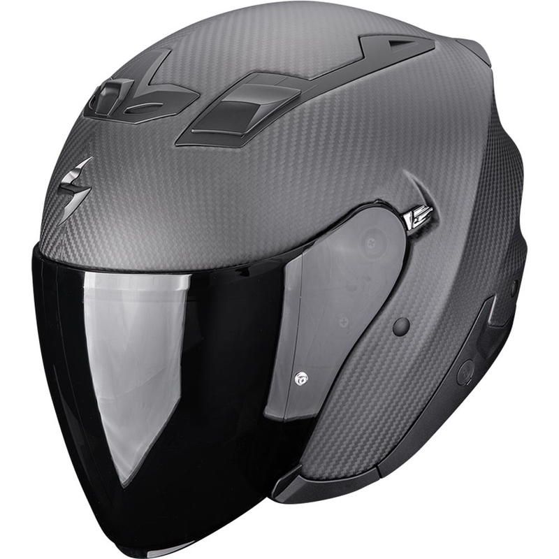 Scorpion EXO-Z1 Carbon Solid atviras motociklo šalmas, matinė juoda