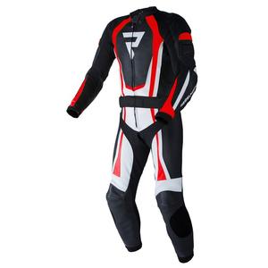 Rebelhorn Piston II PRO juoda-balta-fluo raudona motociklininko kombinezonas išpardavimas