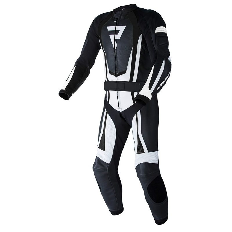 Rebelhorn Piston II PRO juodai baltas motociklininko kombinezonas išpardavimas