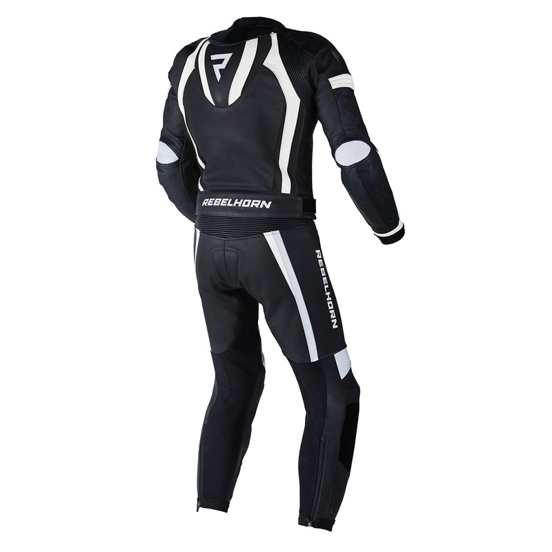 Rebelhorn Piston II PRO juodai baltas motociklininko kombinezonas išpardavimas
