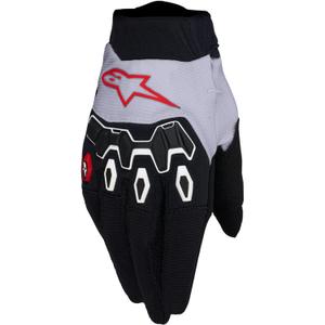 Alpinestars Full Bore V2 motokroso pirštinės šviesiai alyvinės-juodos-raudonos