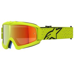 Vaikiški motokroso akiniai „Vision Youth Vesta“ – fluorescencinės geltonos-juodos spalvos
