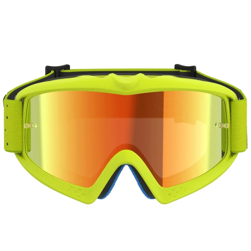 Vaikiški motokroso akiniai „Vision Youth Vesta“ – fluorescencinės geltonos-juodos spalvos