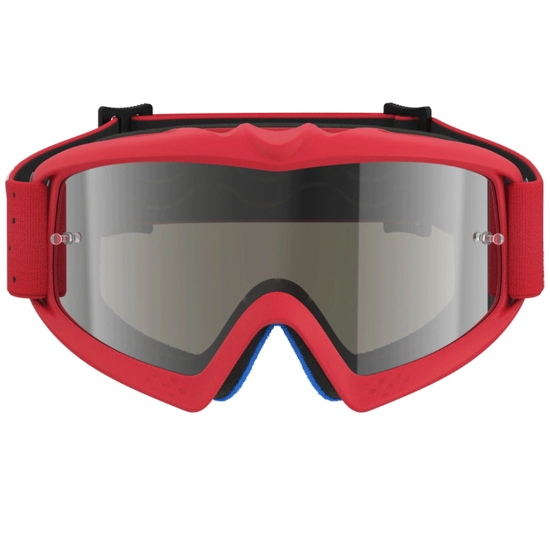 „Alpinestars Vision Youth Vesta“ vaikiški motokroso akiniai, raudoni-chromuoti, fluorescenciniai
