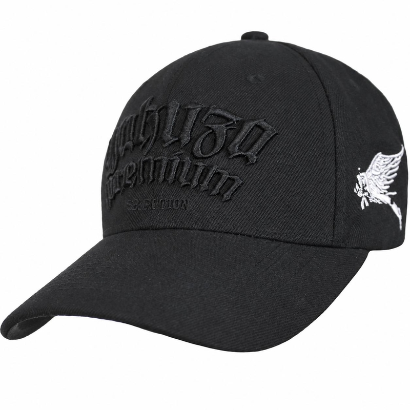 Yakuza Premium 4072 kepurė juoda-balta