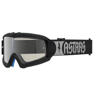 „Alpinestars Vision Youth Atrox“ vaikiški motokroso akiniai, juodi-sidabriniai