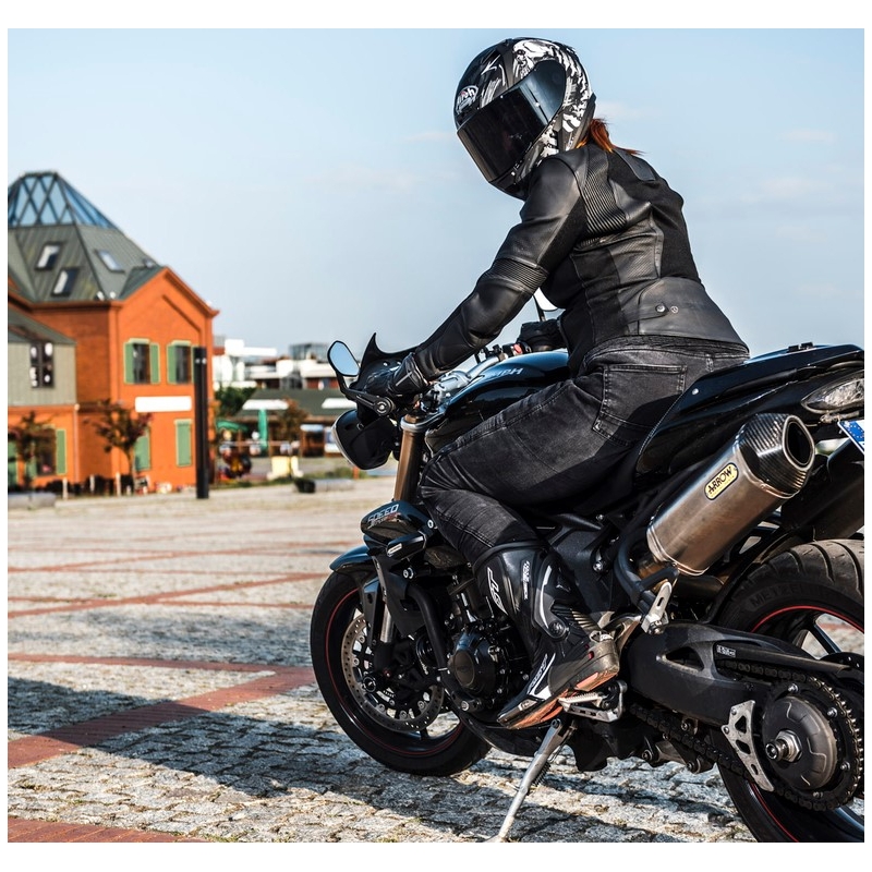 Dámská bunda na motorku Rebelhorn Rocket černá výprodej