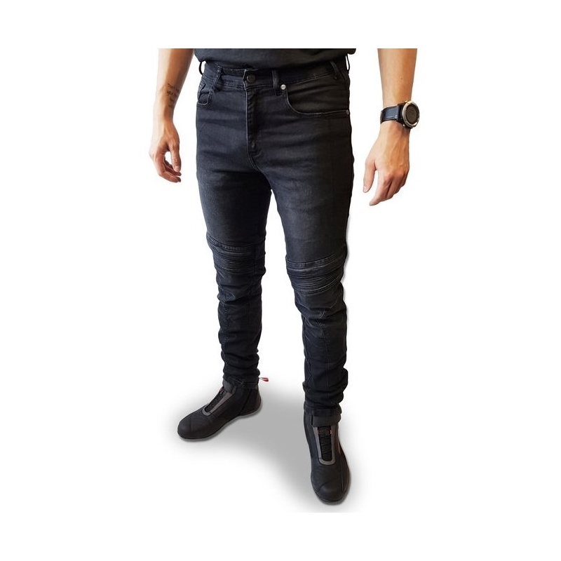 Ozone Hornet II Black Motociklininko džinsai