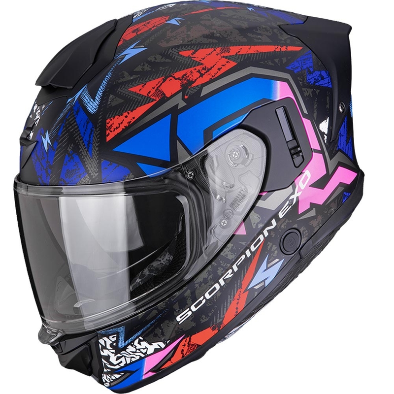 Scorpion EXO-530 Air Meteor motociklo šalmas, matinė juoda-rožinė