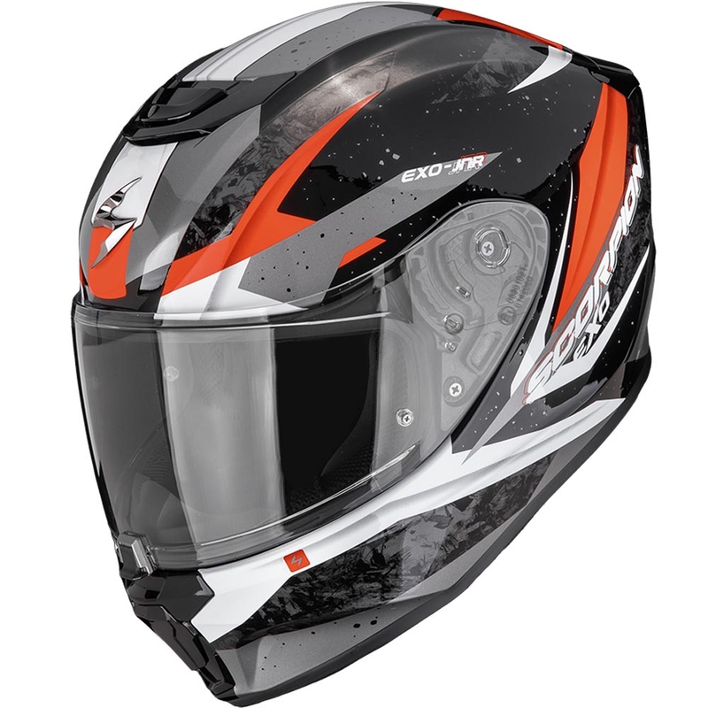 Scorpion EXO-JNR Air Tako vaikiškas motociklo šalmas, juodas-raudonas