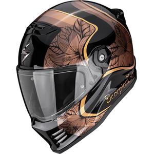 Scorpion Covert FX Ameria uždaras motociklo šalmas, juodas-auksinis