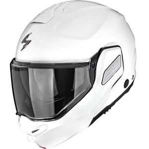 Scorpion EXO-TECH II Solid atlenkiamas motociklo šalmas, baltas