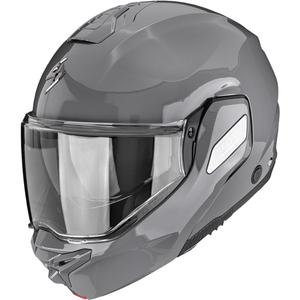 Scorpion EXO-TECH II Solid atlenkiamas motociklo šalmas, cemento pilkas