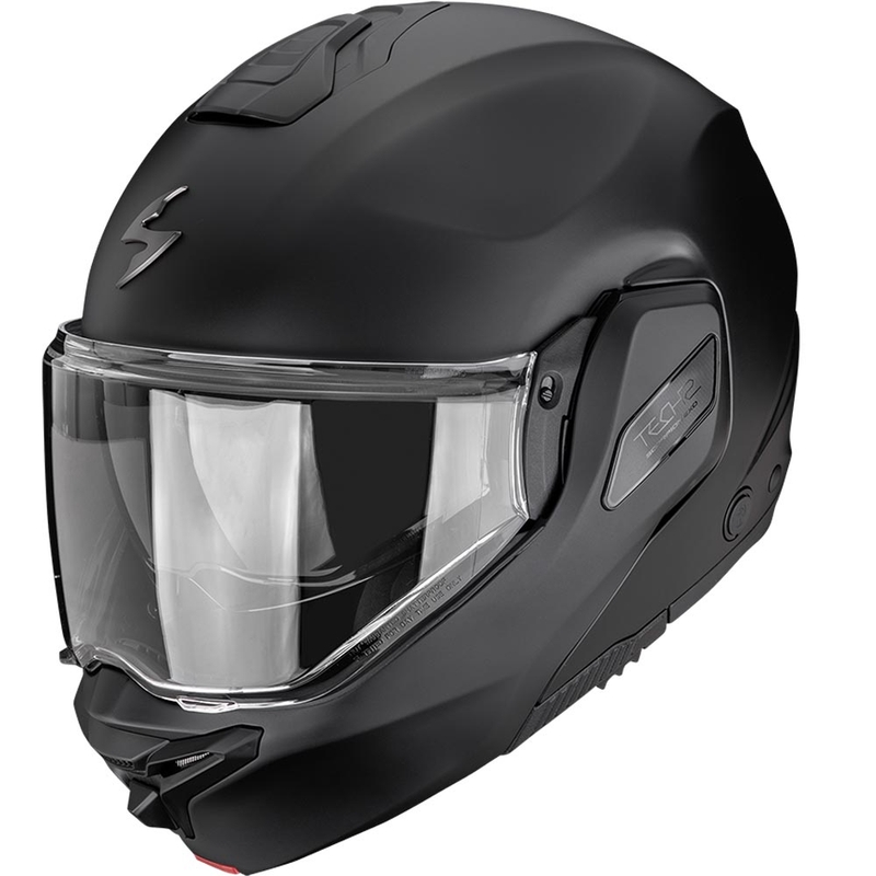 Scorpion EXO-TECH II Solid atlenkiamas motociklo šalmas, matinės juodos spalvos