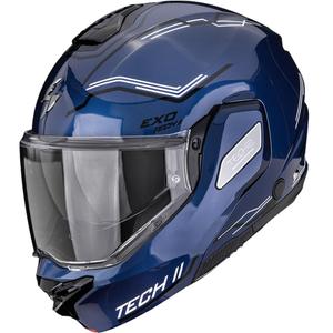 Scorpion EXO-TECH II Dash atlenkiamas motociklo šalmas mėlyna-juoda-balta