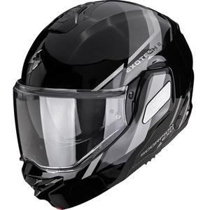 Scorpion EXO-TECH II Markus atlenkiamas motociklo šalmas, juodas-sidabrinis
