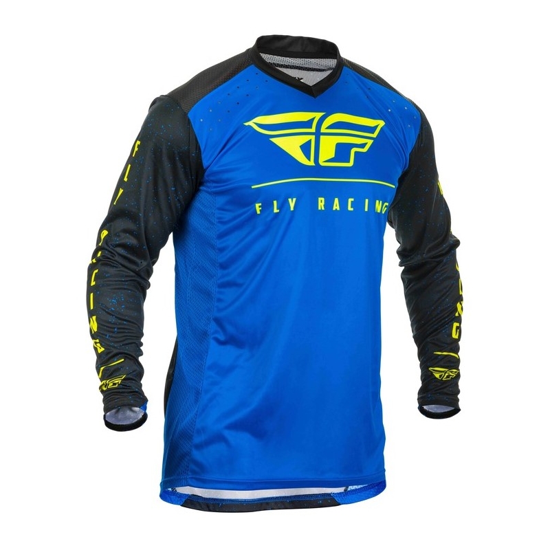 Motokrosový dres FLY Racing Lite 2020 modro-černo-fluo žlutý