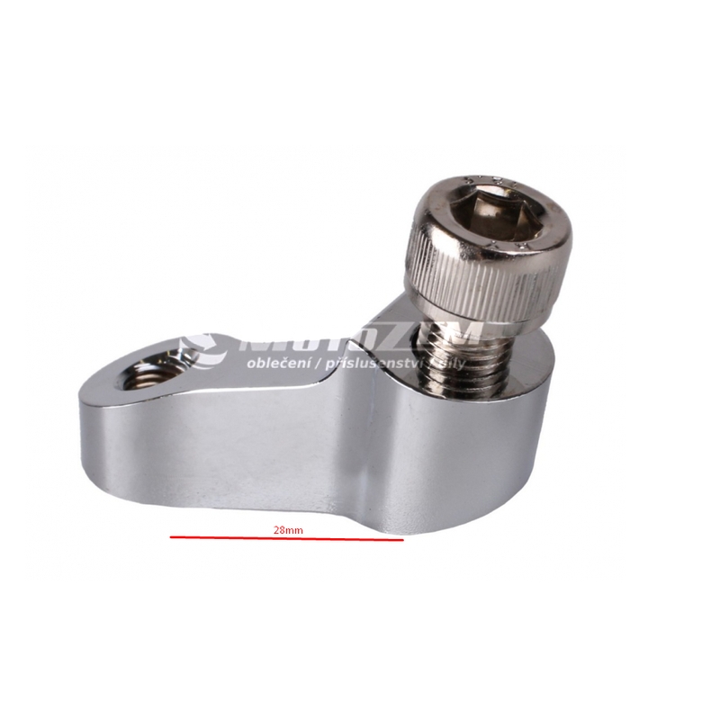 Universalus veidrodžio prailginimo adapteris R-TOOL M10 chromas