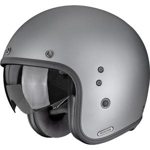 „Scorpion Belfast II Solid“ atviras motociklo šalmas, matinis, titano pilkos spalvos