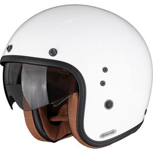 Scorpion Belfast II Luxe atviras motociklo šalmas, baltas