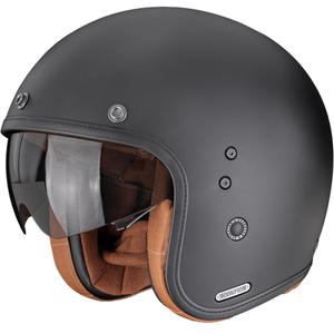 Scorpion Belfast II Luxe atviras motociklo šalmas, matinė juoda