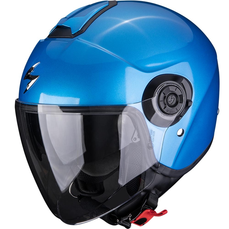 Scorpion EXO-CITY II Solid atviras motociklo šalmas, metalo mėlynos spalvos